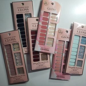 6 piece bundle Dashing Diva Gloss Gel Nail strips